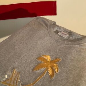 Hanes Heavyweight Ft. Meyers Beach 2XL Gray T-shirt